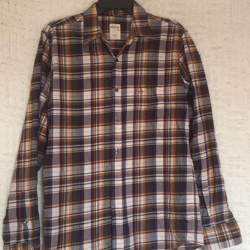 AG  Adriano Goldschmied Plaid Shirt size Small